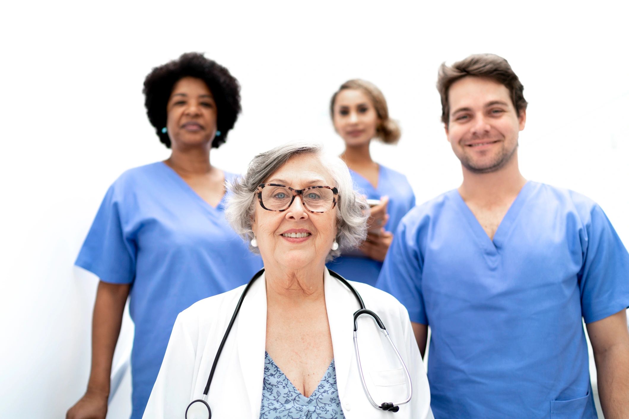 healthcare professionals team portrait
