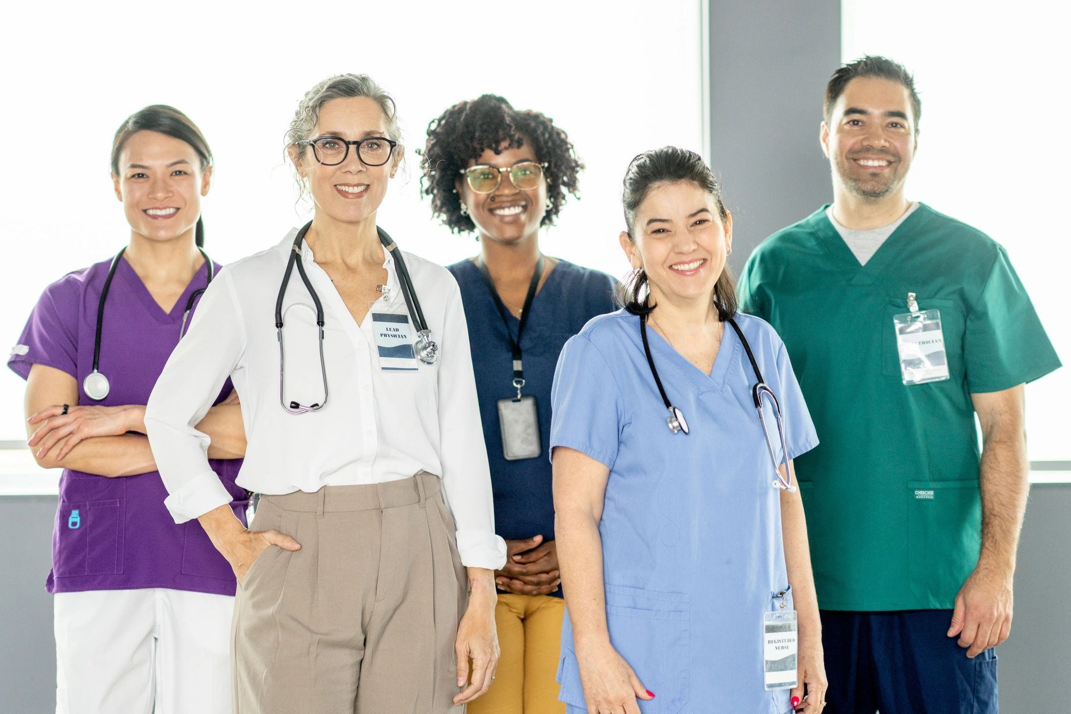 healthcare professionals team portrait