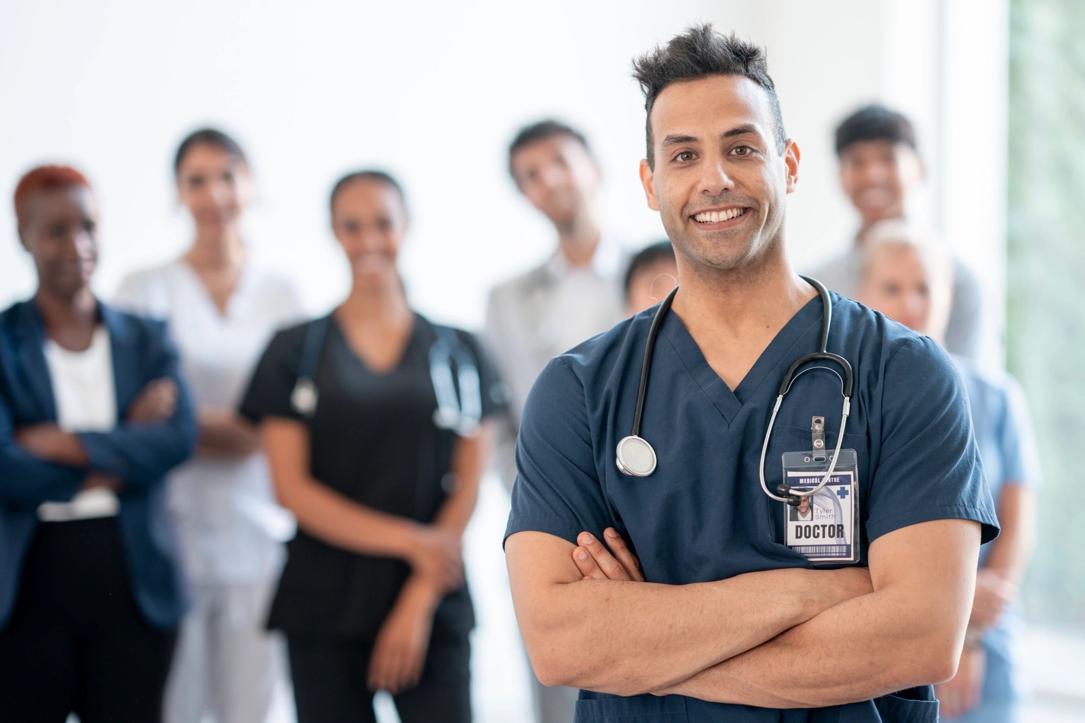 healthcare professionals team portrait
